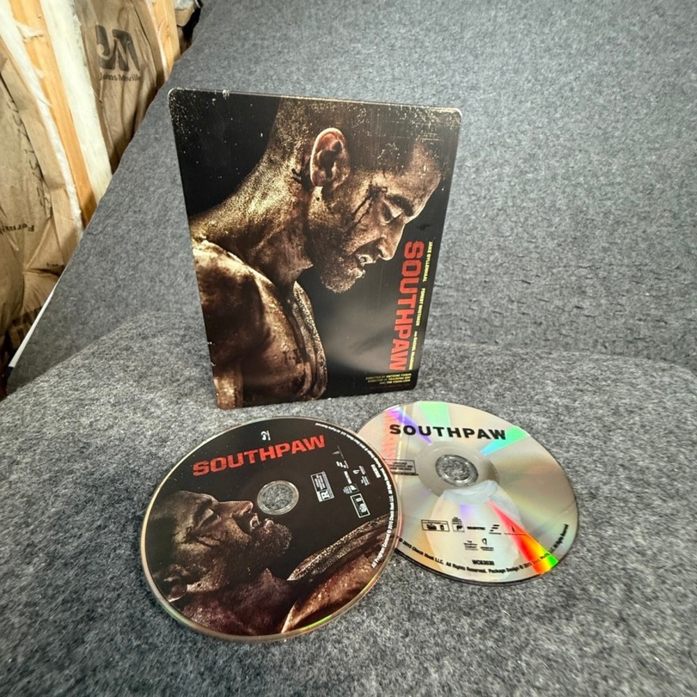 Southpaw SteelBook Blu-ray DVD Jake Gyllenhaal Boxing Movie 2-Disc Set 2015